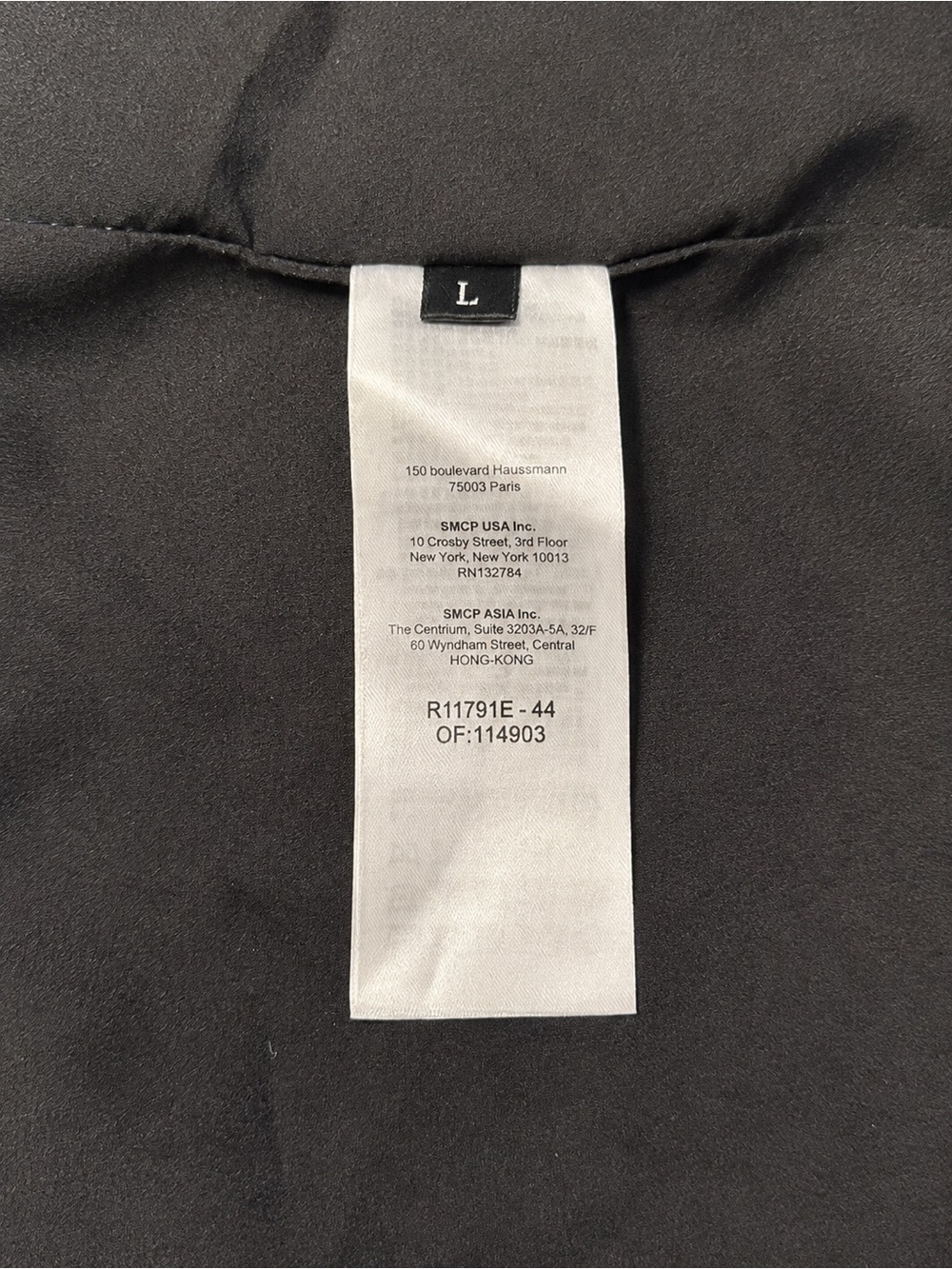 Sandro Angeles Embroidered Guipure Mini Dress Black Ivory L - Picture 7 of 9
